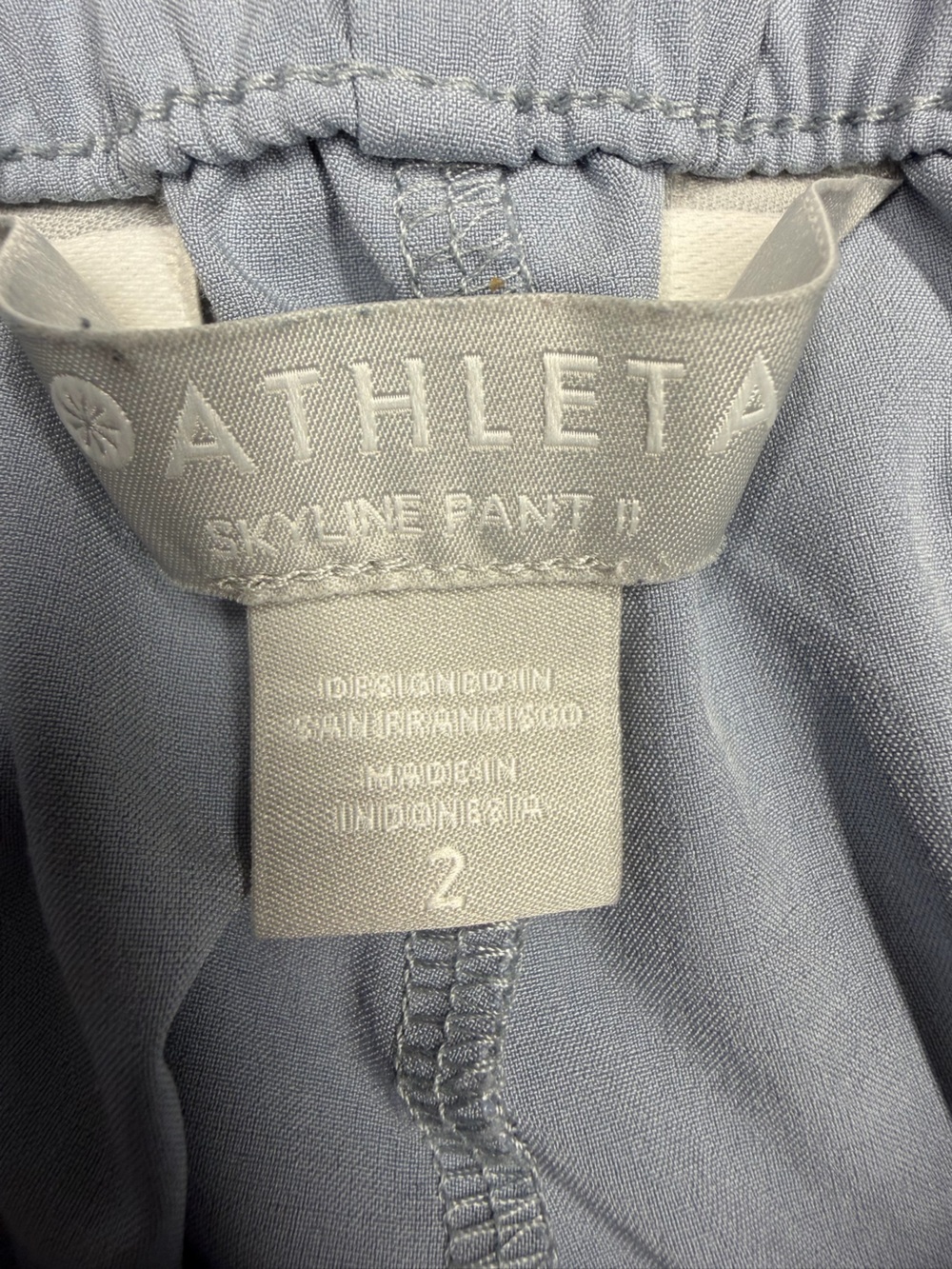 Athleta Pale BlueSkyline Pant II High Waist Drawstring Pants - Picture 4 of 9